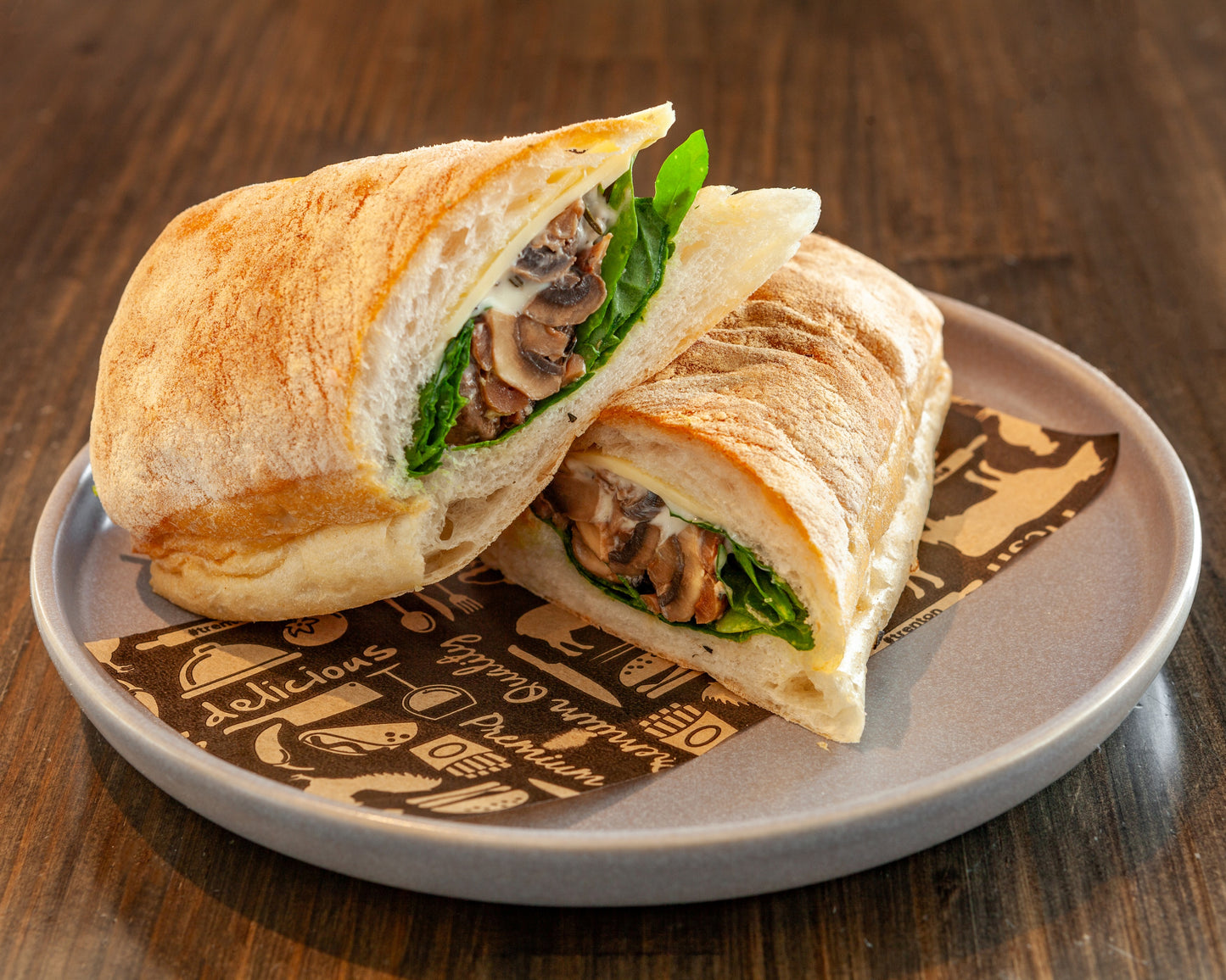 Roasted Mushroom Sandwich